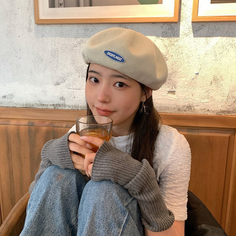 Women's Spring And Summer All-match Breathable Letter Beret