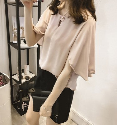 Plus Size Women's Loose And Slim Short Sleeve T-shirt Top