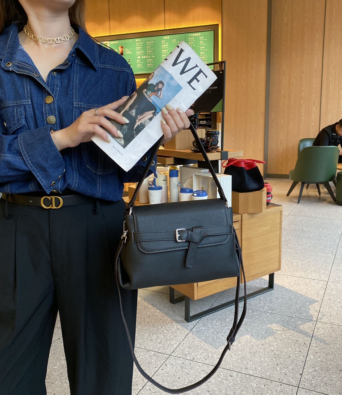 Women's Fashionable And Versatile Simple Crossbody Bag