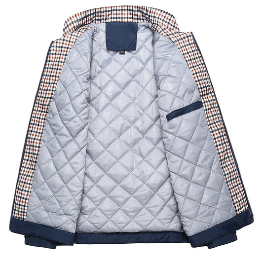 Vinter Tyk Business Casual Jakke med Opretstående Krave