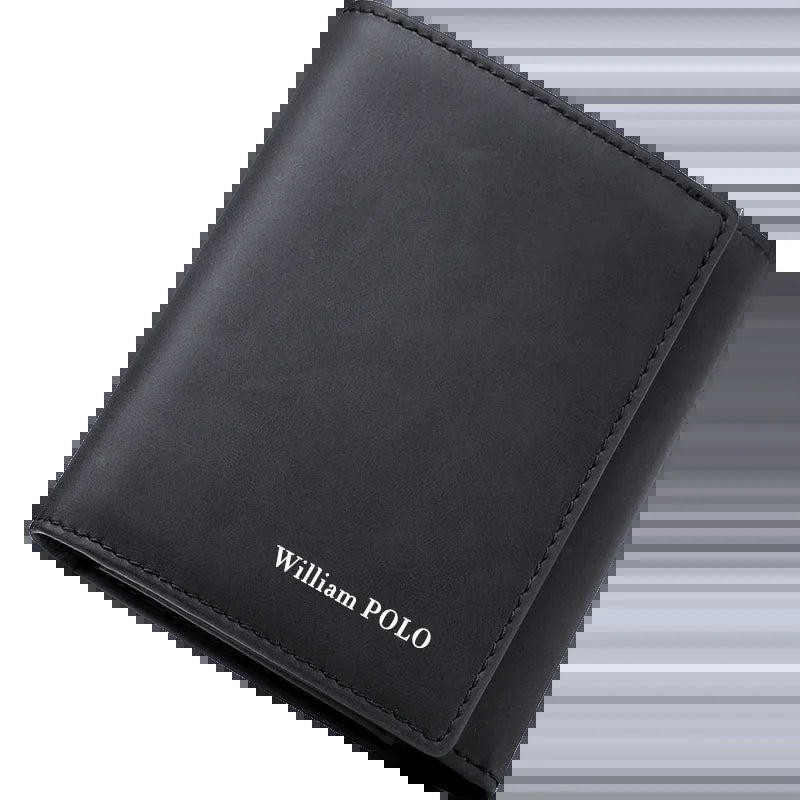 Wallet Men'S Short Multi-Functional Wallet Driver'S License Youth Coin Wallet Card Bag Casual Blue