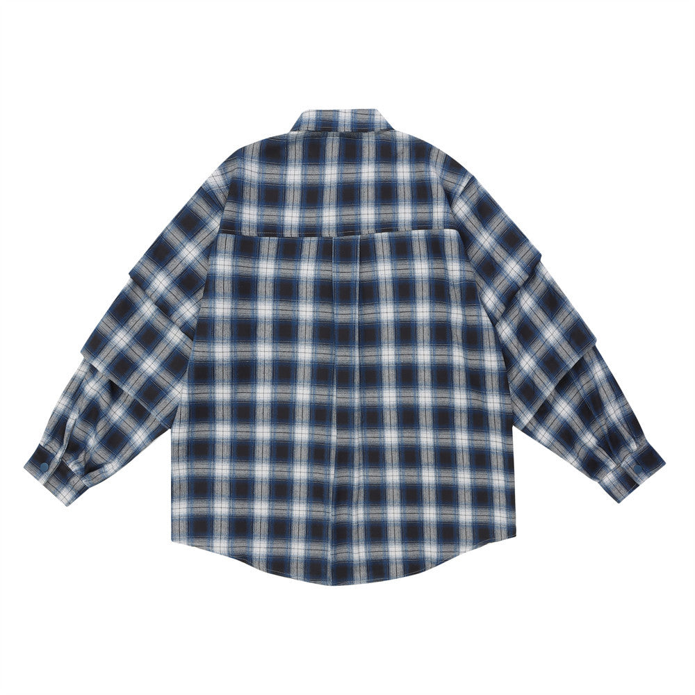 Loose Five-pointed Star Embroidered Lapel Casual Shirt