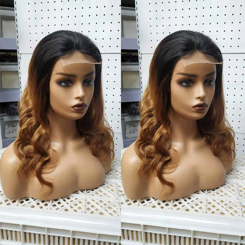 Ombre 1B 27 Body Wave 4x4 Blonde Blonde Hårparyk Ægte Hår Parykker fra Brasilien