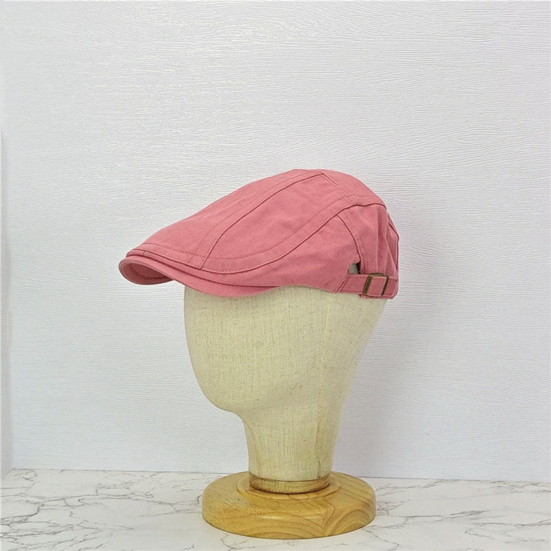 Japanese Style British Style Lake Blue Retro Denim Advance Hats