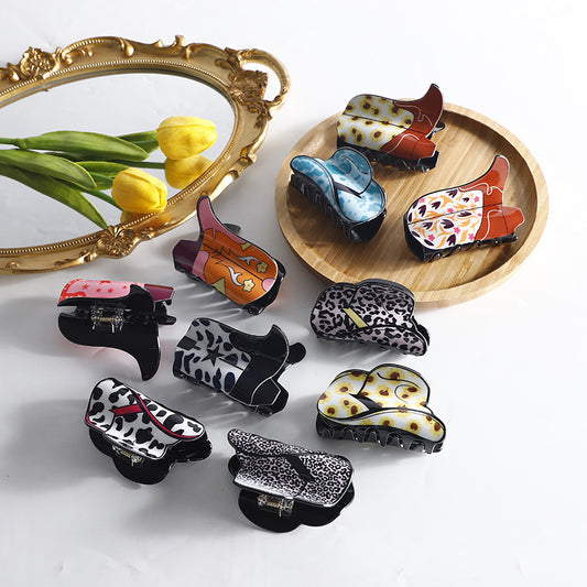 Retro Exotic Acrylic Barrettes