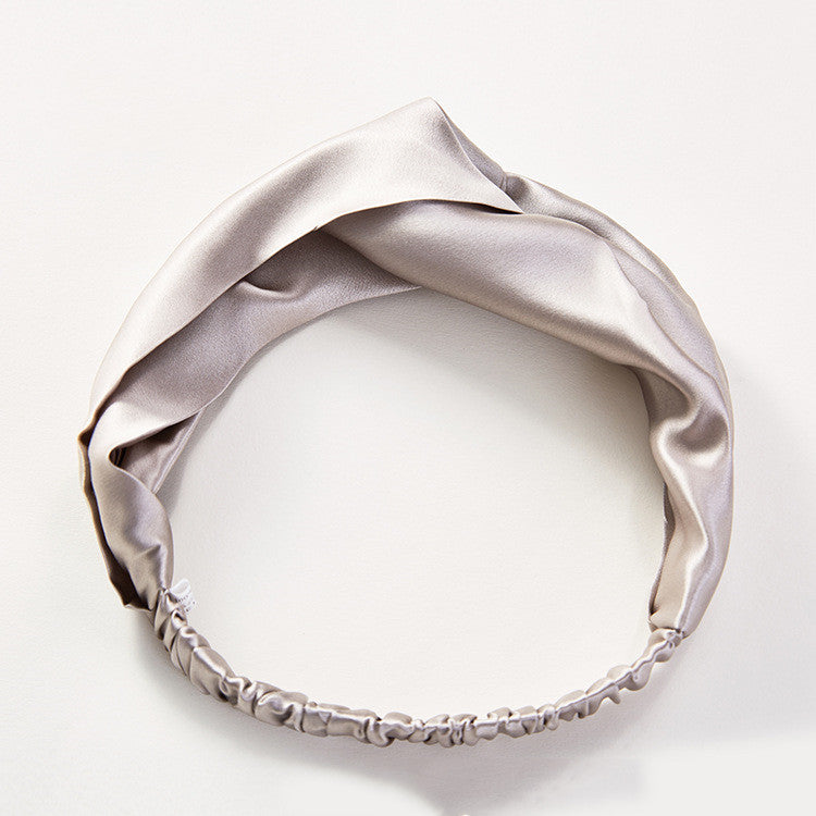 Silk Headband Embellished With  Silk Fabric