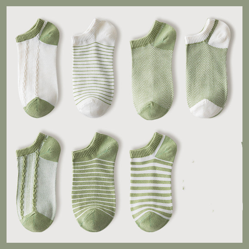Ladies Cute Cotton Shallow Mouth Invisible Socks