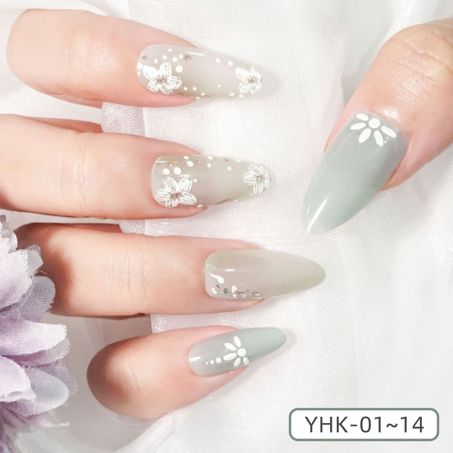 Spring Three-dimensional Relief Nail Stickers 3D Baking-free Waterproof Wholesale