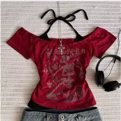 2000s Y2K Crop-top Aesthetic Sweet And Sexy Vest For Women