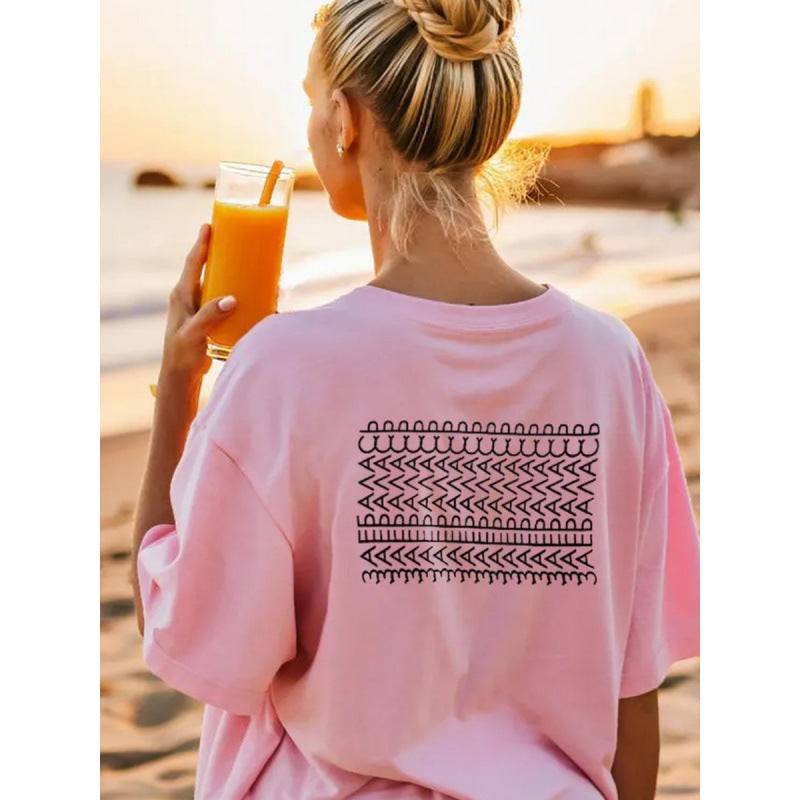 Versatile Cozy Cotton Top For Women In A Laid-back Style