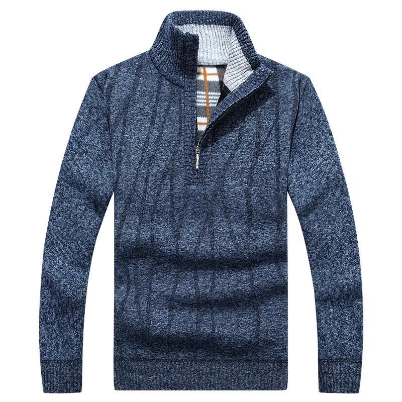 Men's Casual Pullover Half-zip Sweater