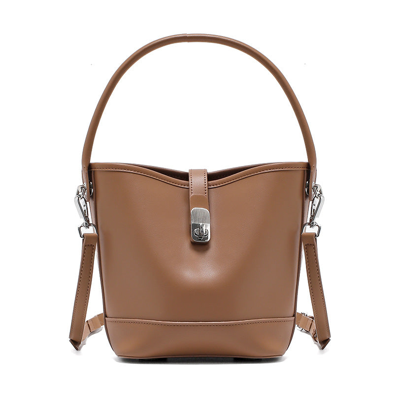 Women's Fashion High Quality Cowhide Bucket Bag
