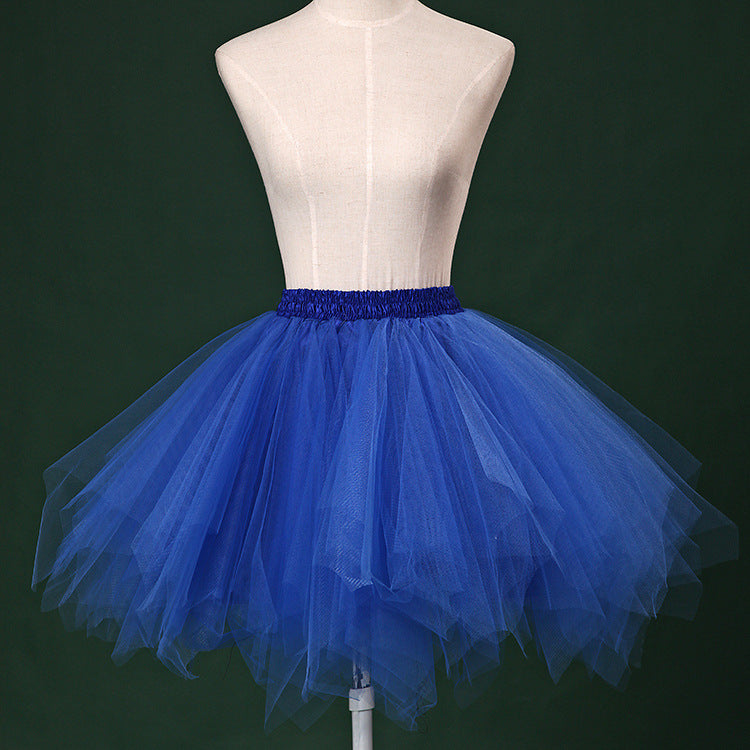 Half-length Pettiskirt Perform Dance Party Tulle Skirt Crinoline