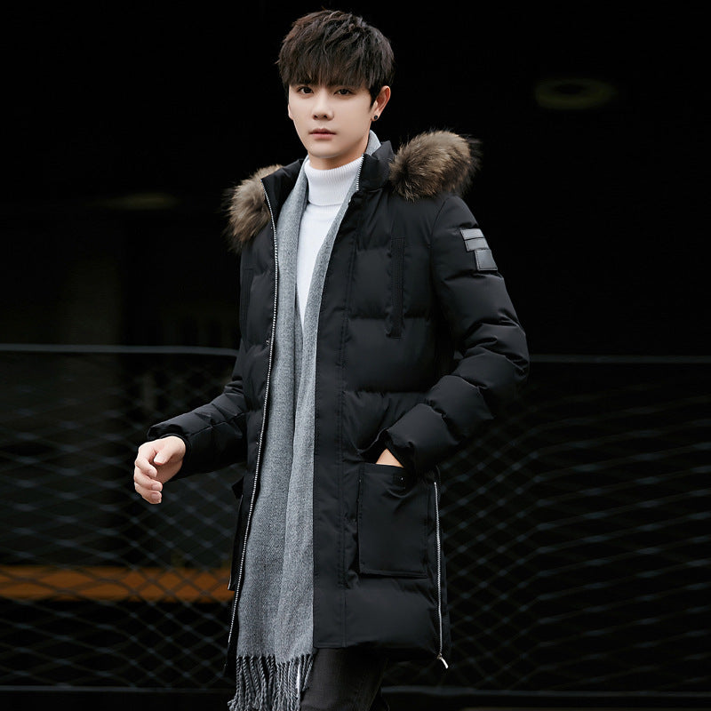Winter Cotton-padded Coat Fleece-lined Thick Mid-length