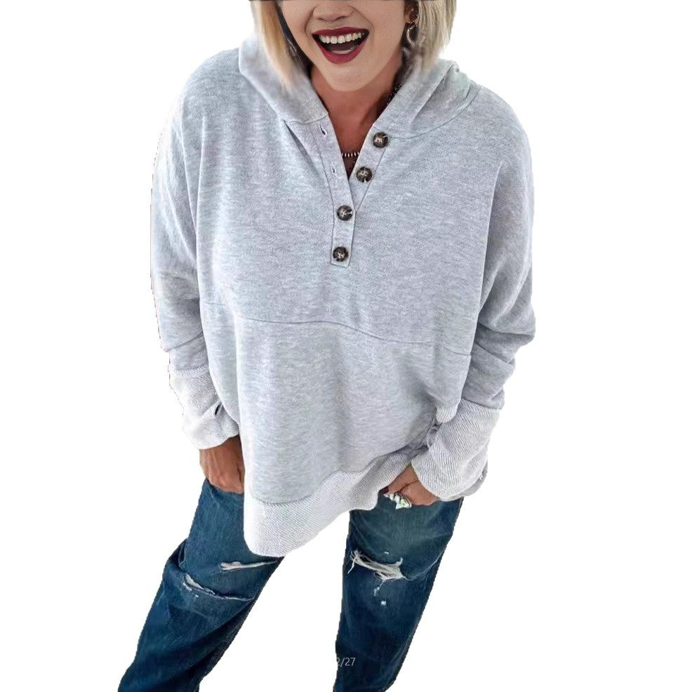 Dame Hættetrøje Løs Top Sweater
