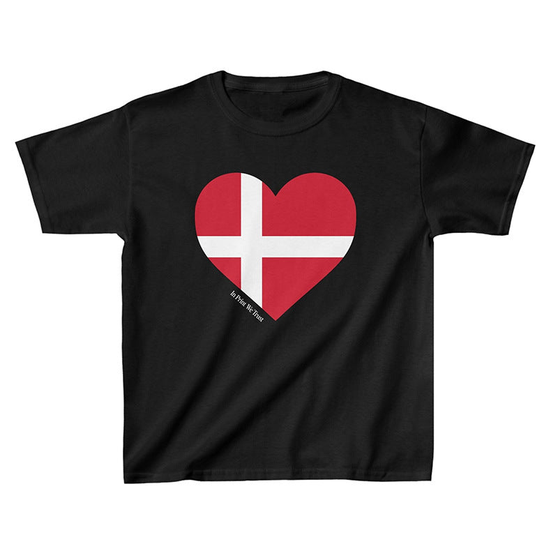 Slim-fit Sexy Gothic Cropped T-shirt