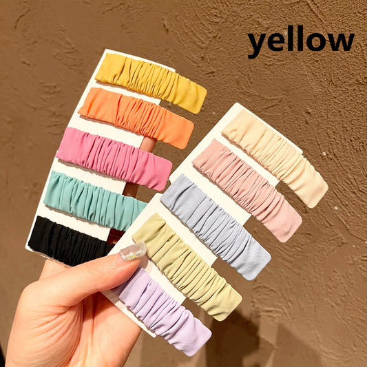 Fabric Folds Candy-colored Broken Hairpin On The Back Of The Head