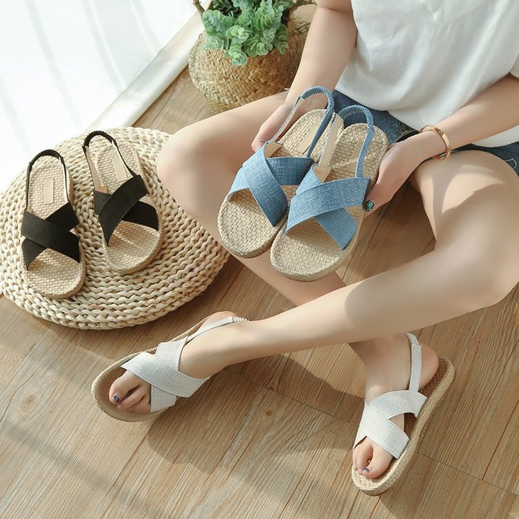 Linen Sandals For Schoolgirls Summer Simplicity