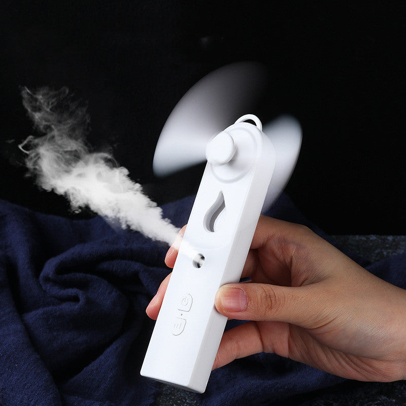 Handheld Mini Fan Moisturizing Spray Moisturizing Meter