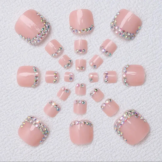 Fashion Simple And Short Square Foot Manicure