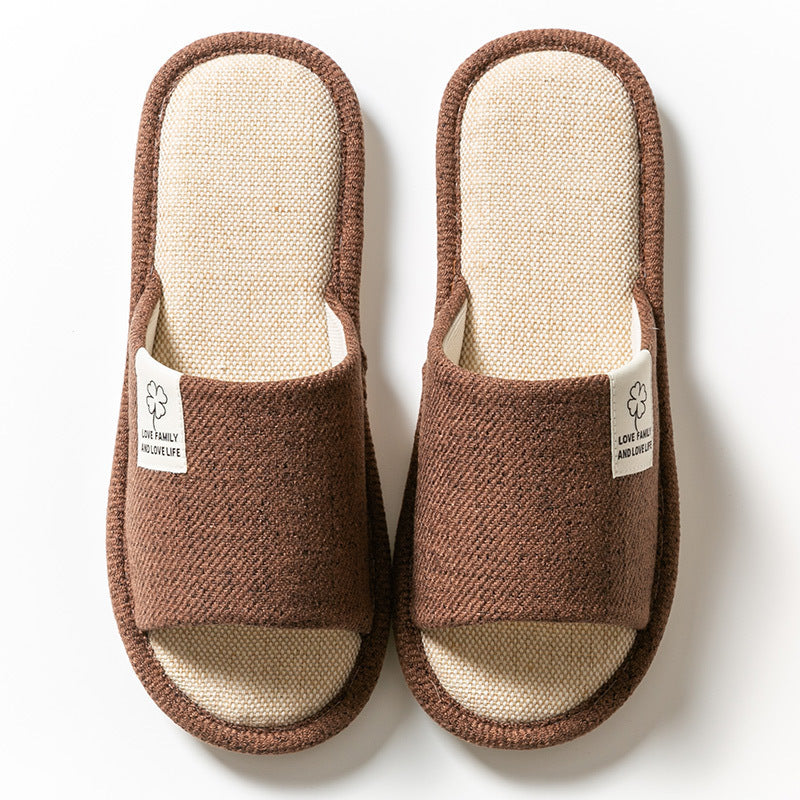 Linen Slippers Women's Home Indoor Home