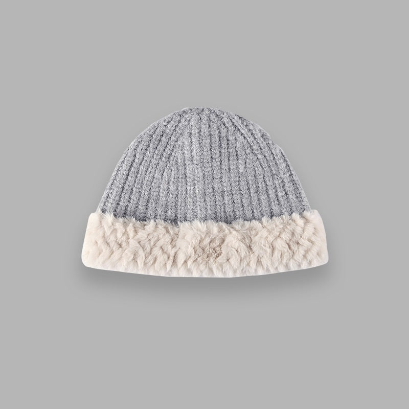 Autumn And Winter Leisure Versatile Warm High Elastic Knitted Hat Women