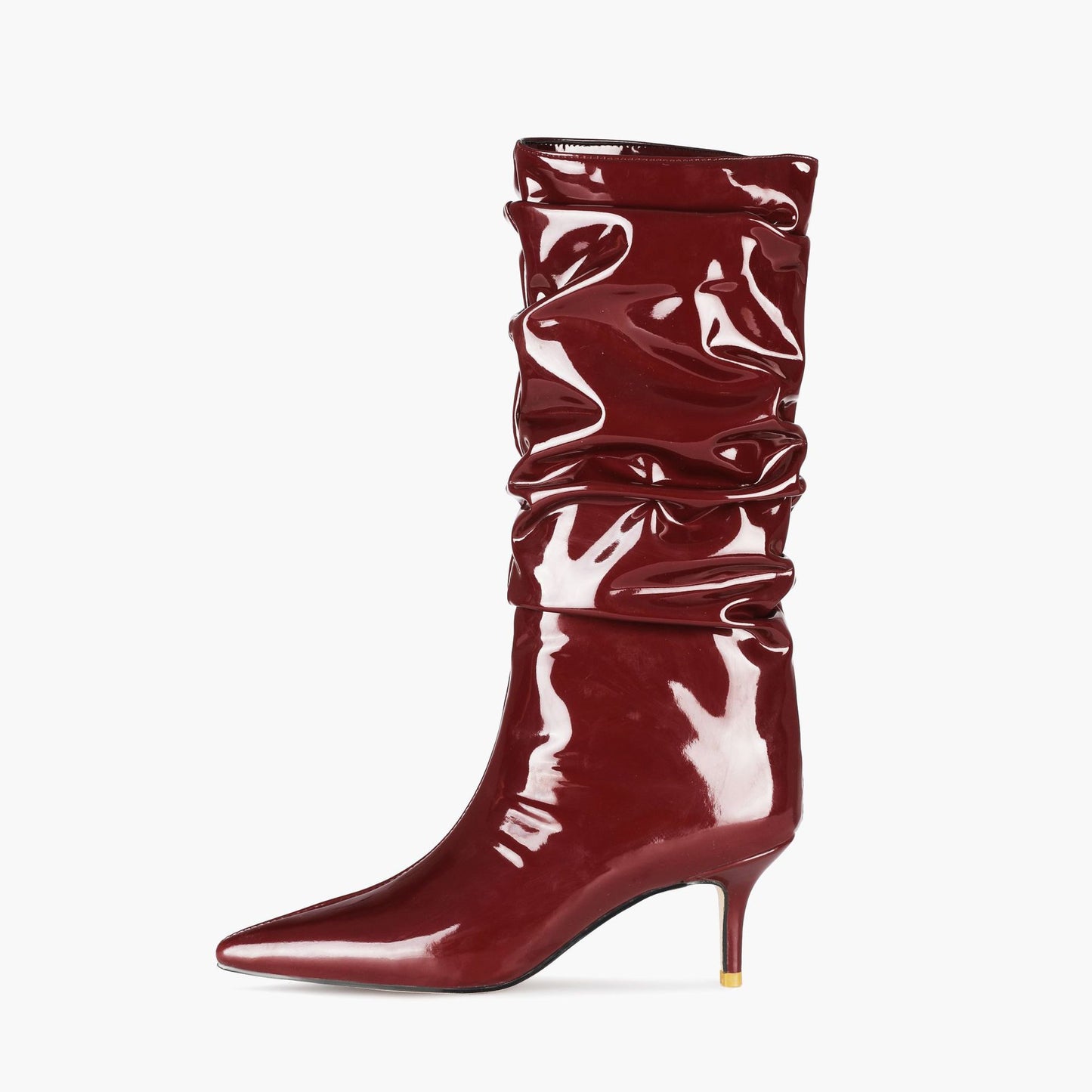 Autumn New Stiletto High Heel Fashion Pleated Boots High Boots