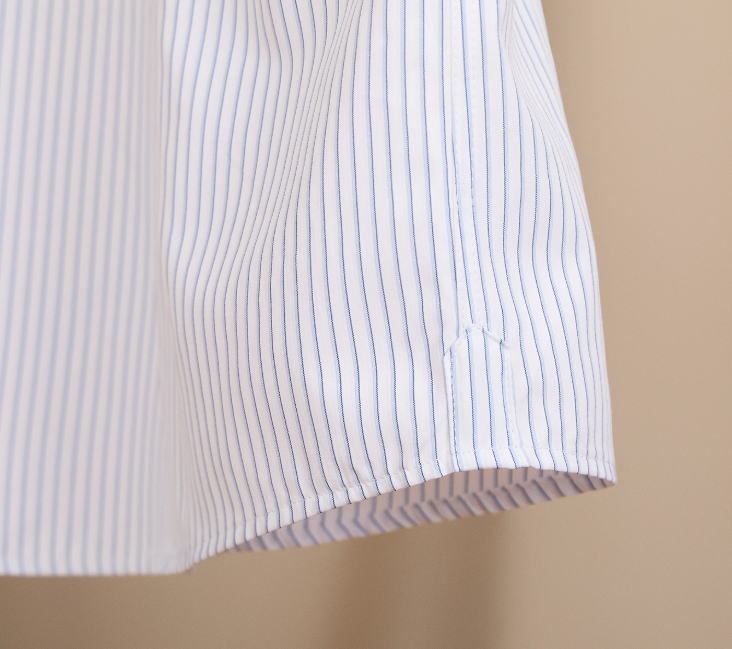 Italian-style Business Windsor-collar Fashionable Striped Long-sleeve Shirt
