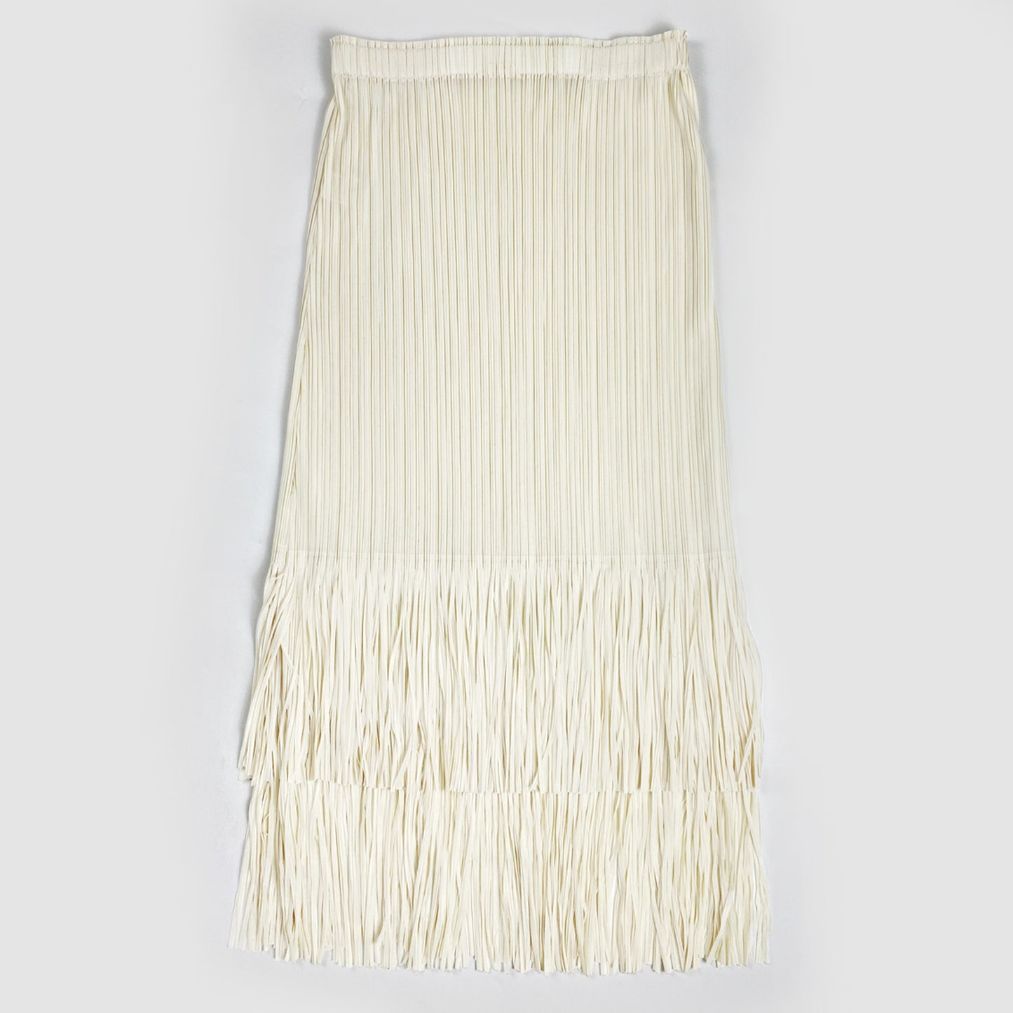Pleated Tassel A- Line Skirt Mid-length