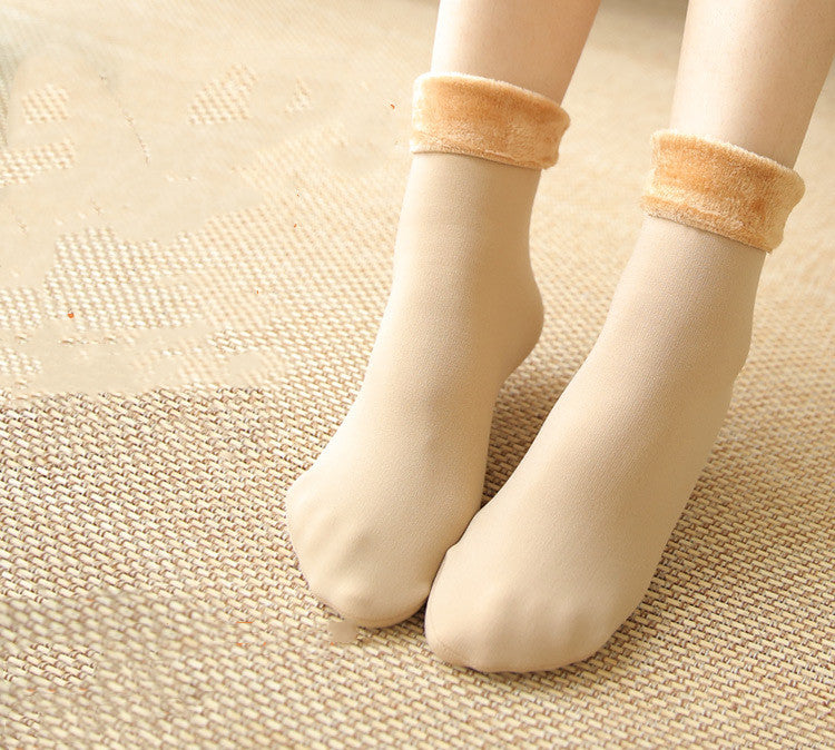 Winter Plush Snow Socks For Antifreeze And Warmth