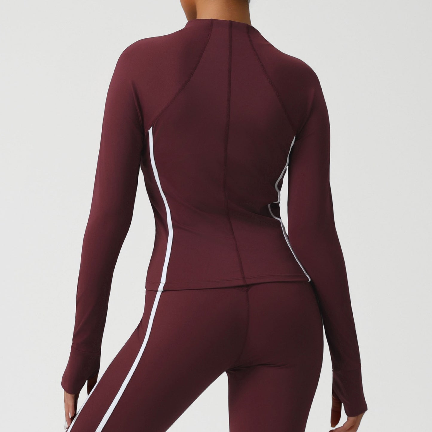 Cross-border Sports Yoga Outerwear Small Stand-up Collar Zip-up Cardigan Jacket With A Bare-feel High-stretch Designperfect