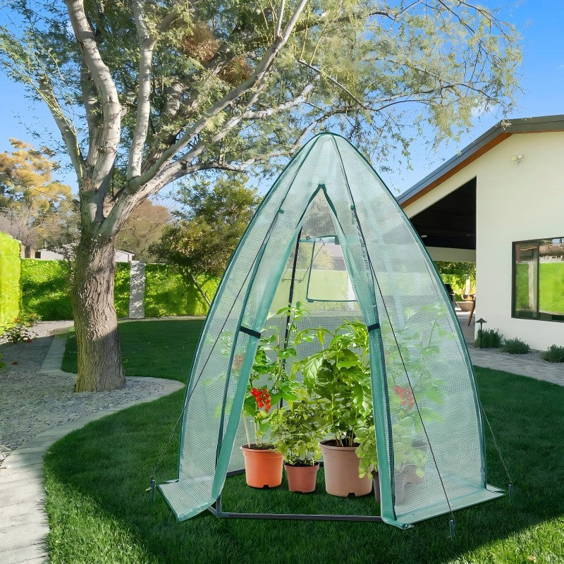 Outdoor Hexagonal Spire Garden Greenhouse Bird-proof Room For Placing Gardening Pots