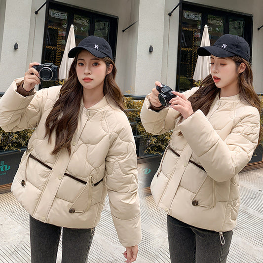 Women's Casual Short Cotton Coat Jacket