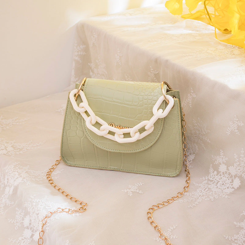 New Hot Sell Ladies Thick Chain Pattern Handbag