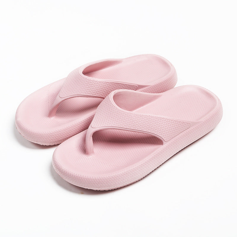 Women's Summer Thick Sole Herringbone Bathroom Home Slippers