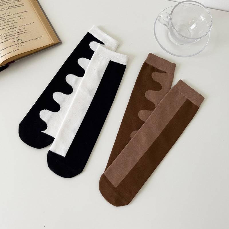 Niche Retro Design Socks Female Cotton Socks South Korea Ins