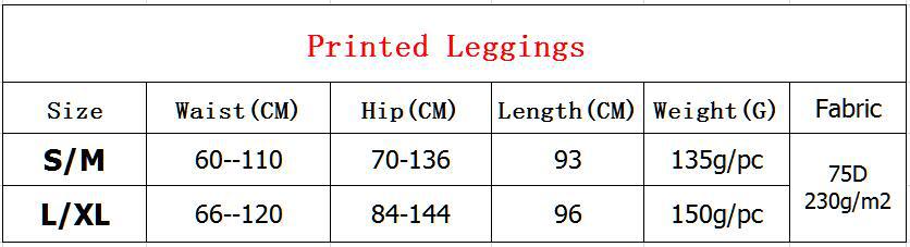 Plus Size Sports Yoga Digital Printing Leggings