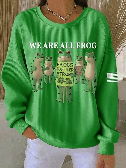 Womens Relaxed Casual Christmas-Style Pullover Top