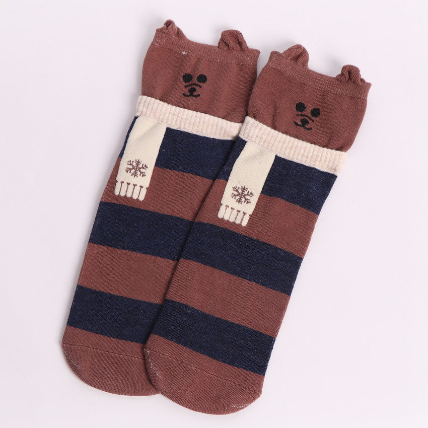 Puppy Cute Socks Christmas Socks In Tube