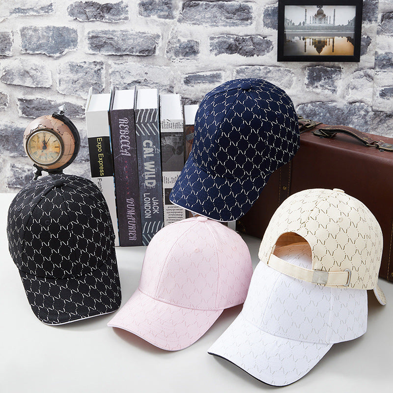 Korean Style Printed Baseball Cap Boy And Girl Sunshade
