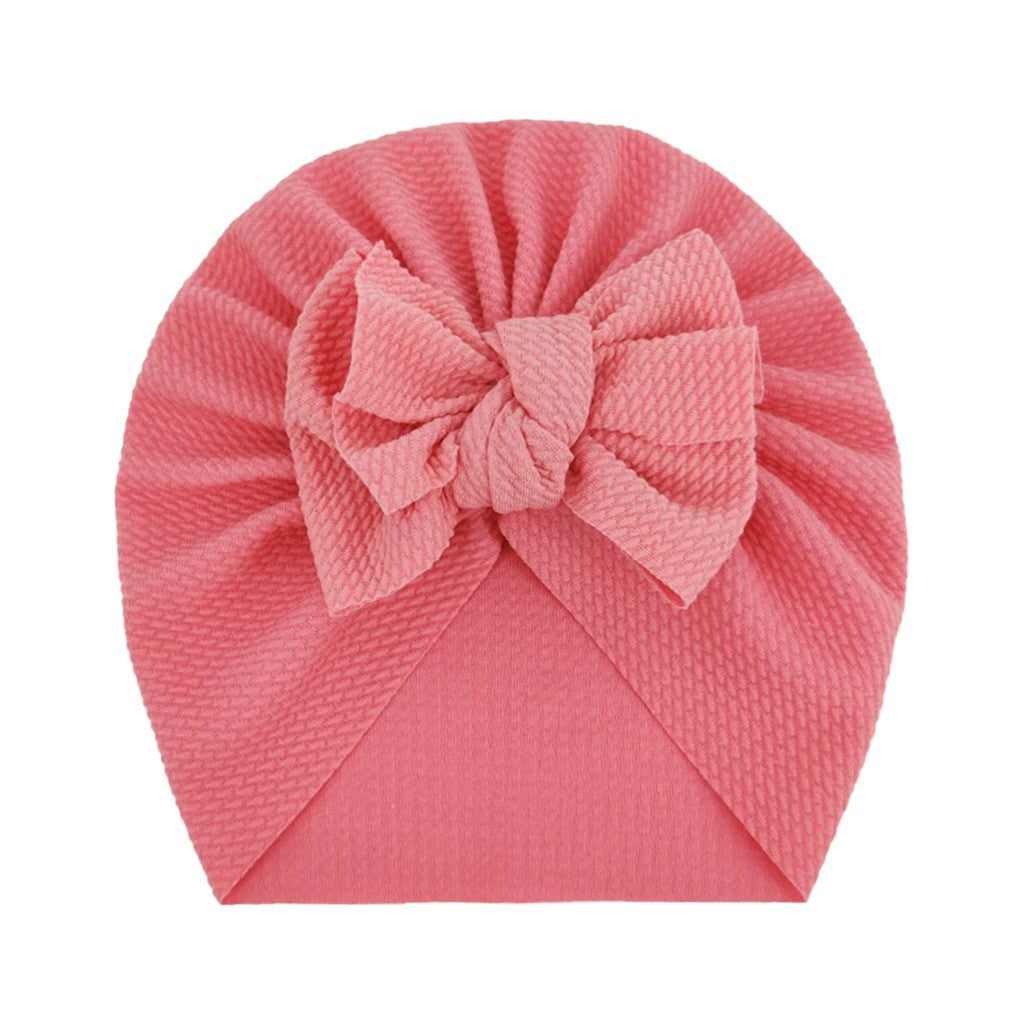 European And American Children's Cute Warm Tire Hat With Bow