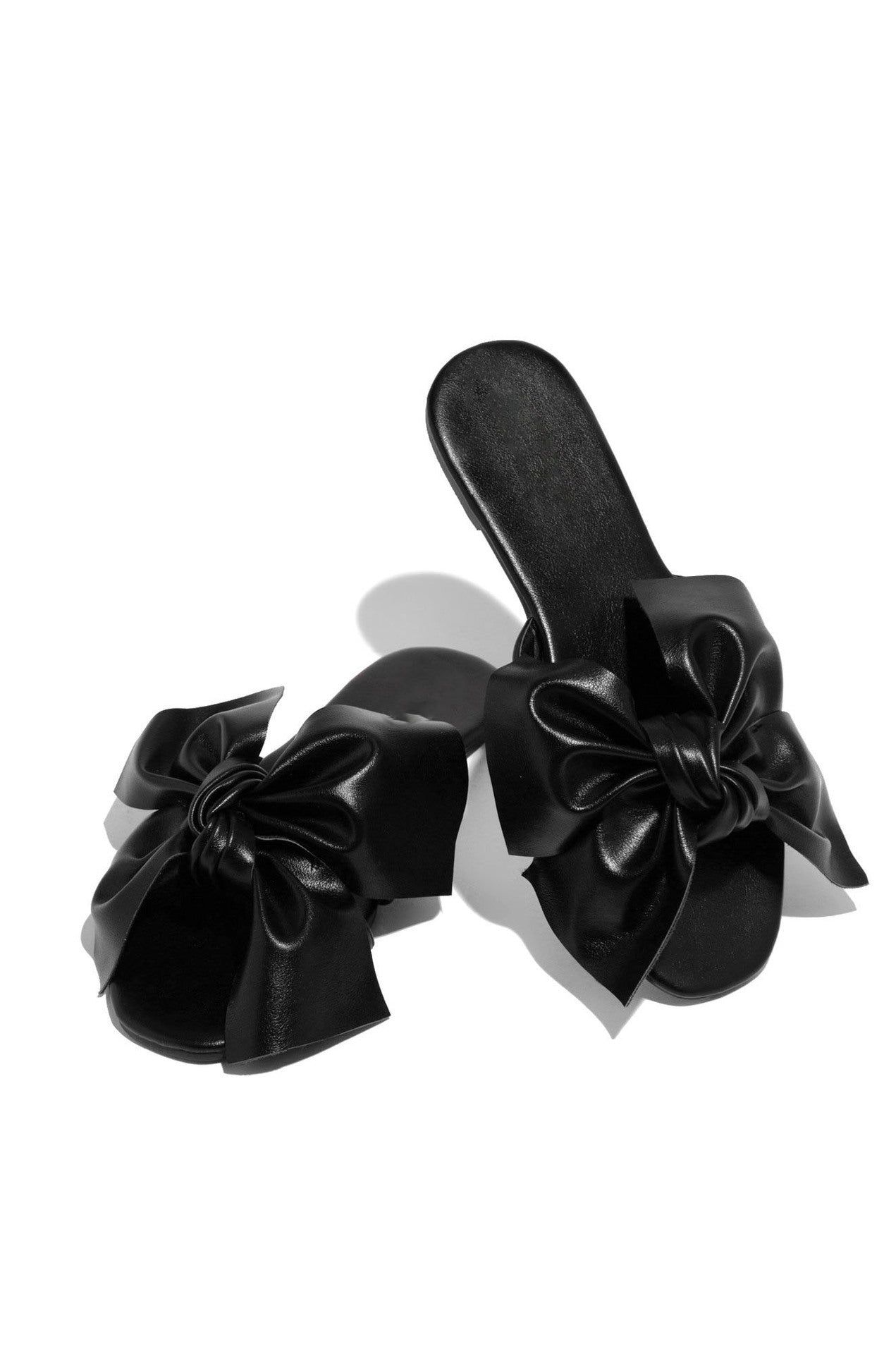 Flat-bottomed Large Size Casual Bowknot Water Breathable One-line Beach Slippers