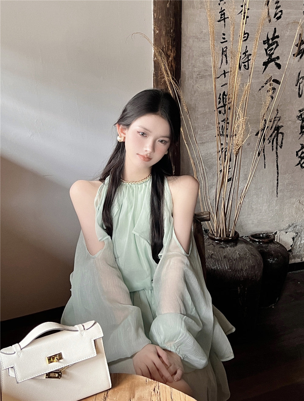Pullover Chic Niche Pure Desire Chiffon Shirt