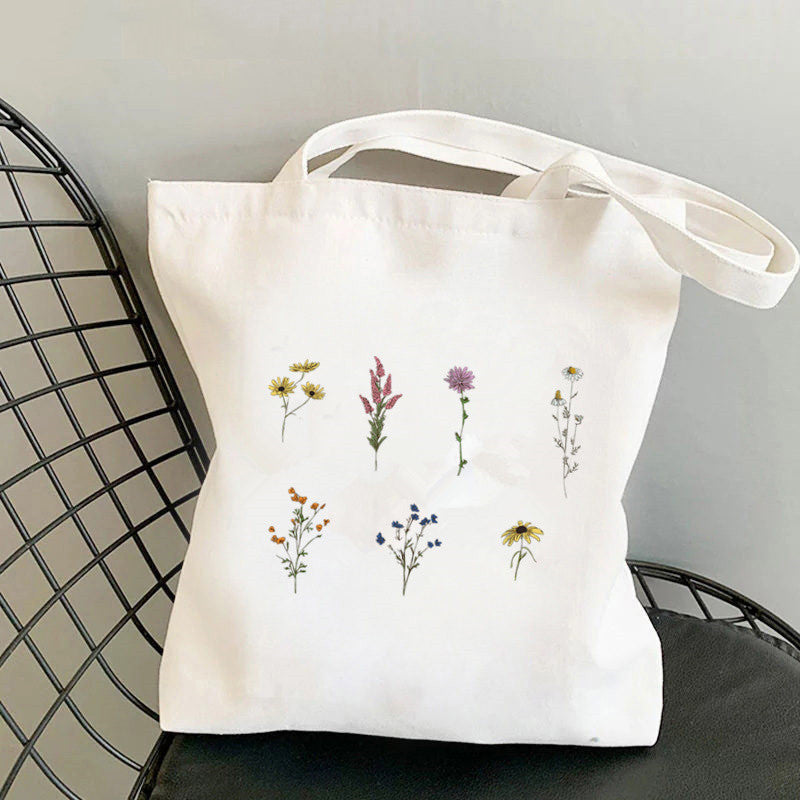 Printed Canvas Personalized One Shoulder Women's Fashionable Handbag