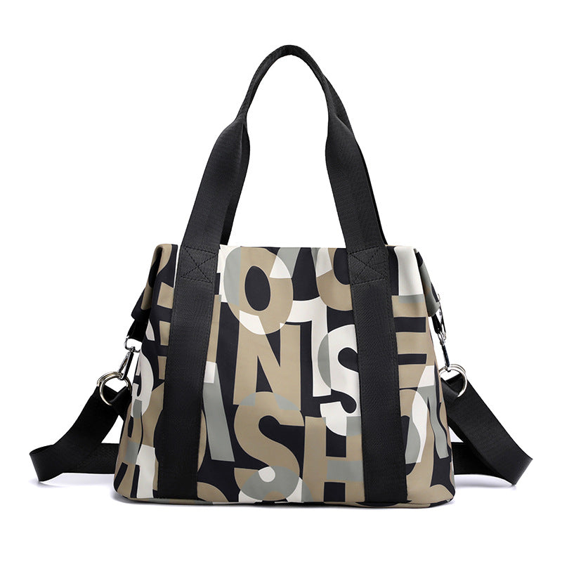 Women's Fashion Large Capacity Letter Shoulder Bag