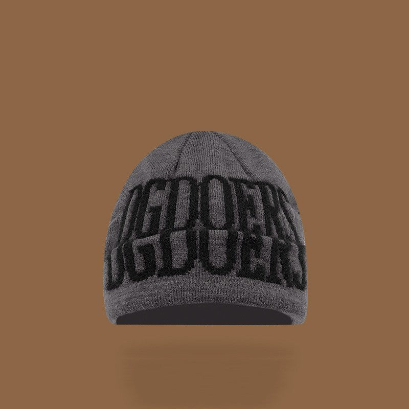 Men's Warm Knitted Hat For Cycling In Autumn And Winter