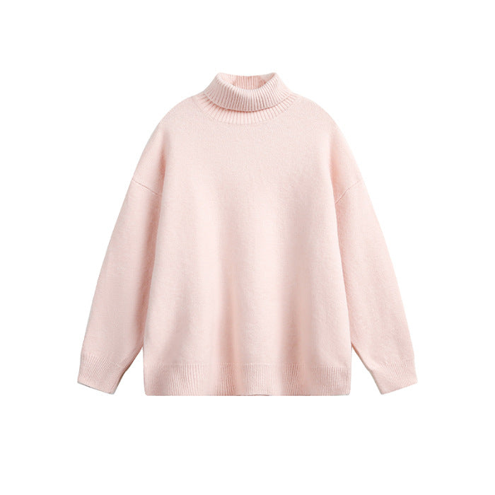 Ny efterårs- og vinterrullekravestriktrøje til mænd i japansk vintage-stil