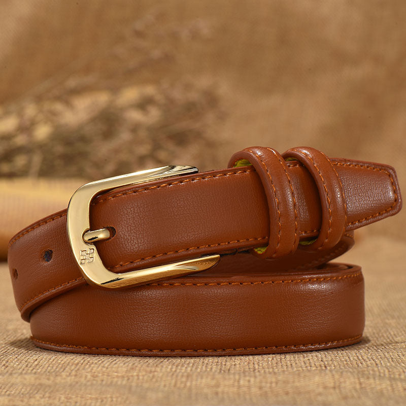 Retro Women's Fashion Double Ring Buckle Waist Seal