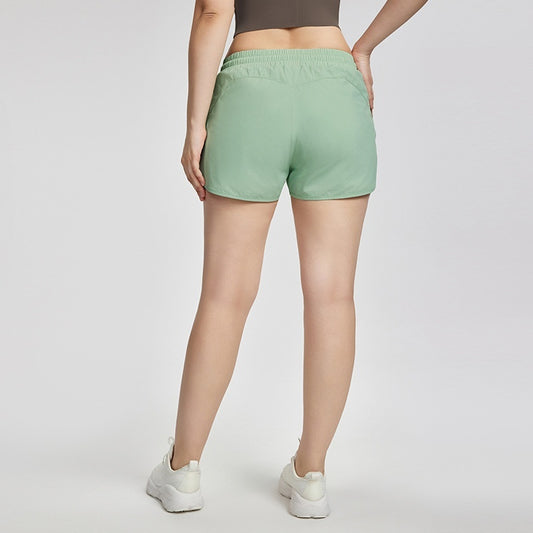 Udendørsbeklædning Anti-udsættelse Lomme Snøre Yoga Shorts