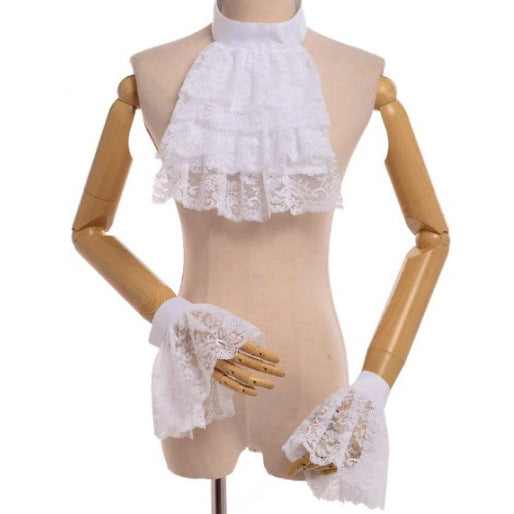 Cuff And Neck Warmer Set Lace Cuffs And Neck Warmer Set